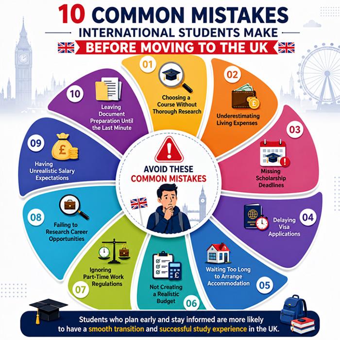 10 Common Mistakes Study in UK