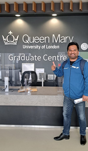 At the Queen Mary University of London