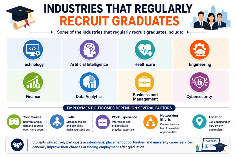 Industries that regularly rectuit graduates Study in UK
