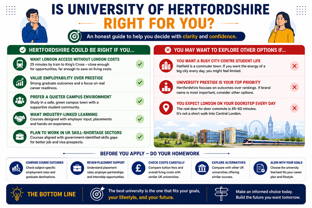 Is University of Hertfordshire Right For You?