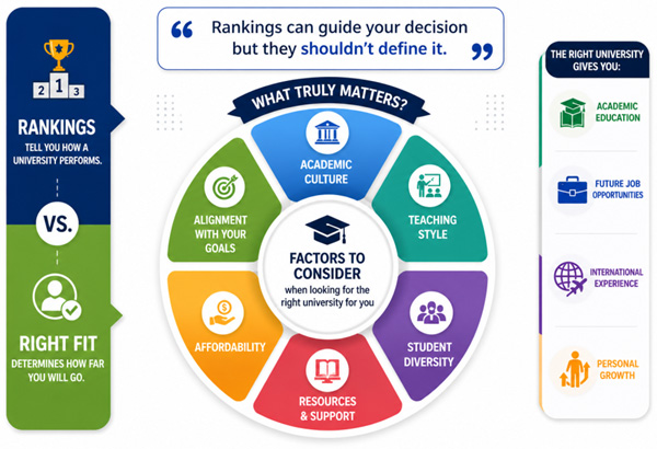 Ranking can guide your decision but they should not define it