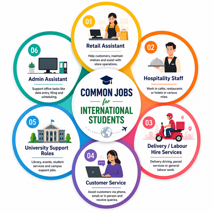 Common Jobs for International Students