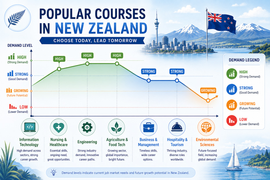 Popular COurses in New Zealand